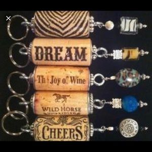 Wine Cork Keychains